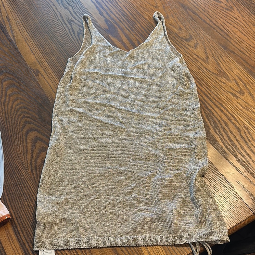 Cupshe Gray Camisole Swim Coverup